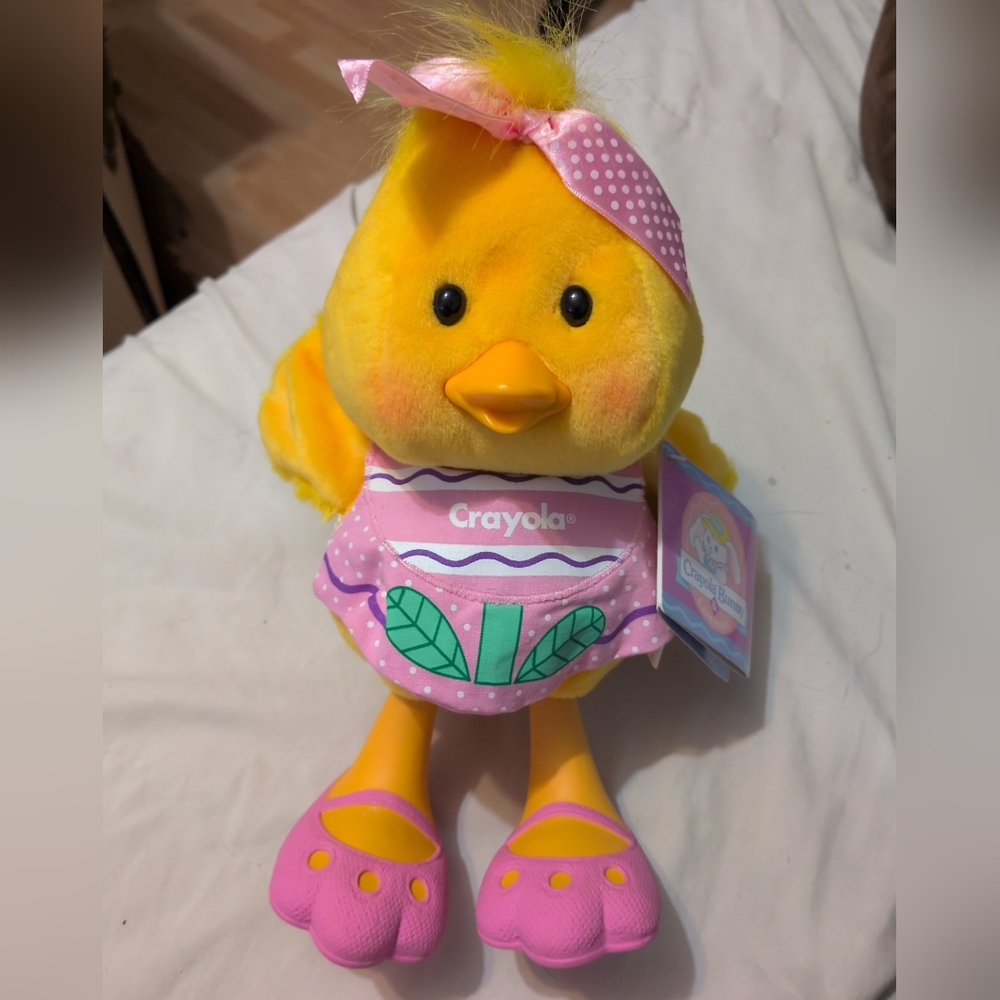 Crayola Land Dafadilly Duck Plush Bunny And Company 1990 Vintage Crayon Hallmark